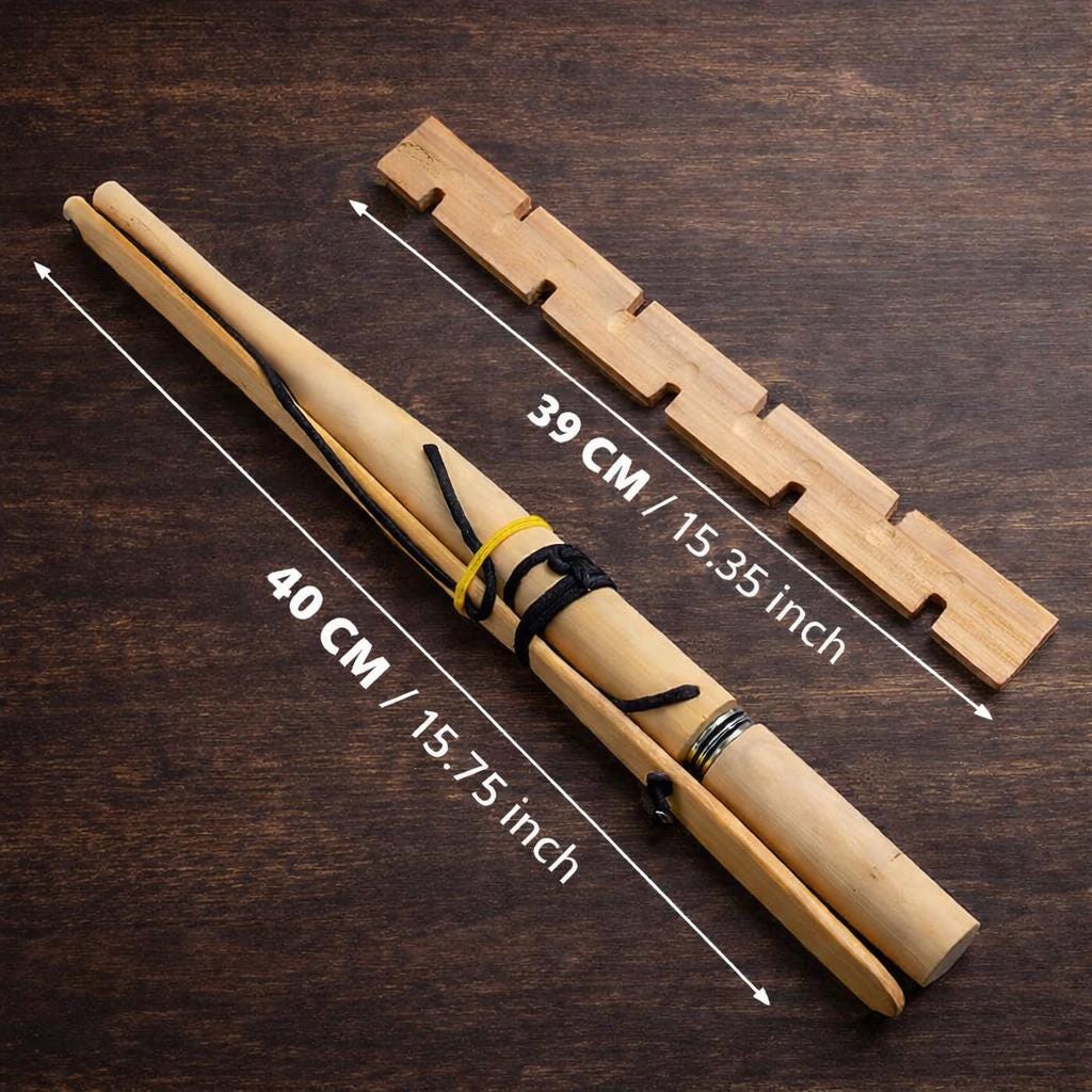 Feuerstarter-Set mit Bogenbohrer – Primitives Feuerset für Bushcraft, Survival und Outdoor-Camping