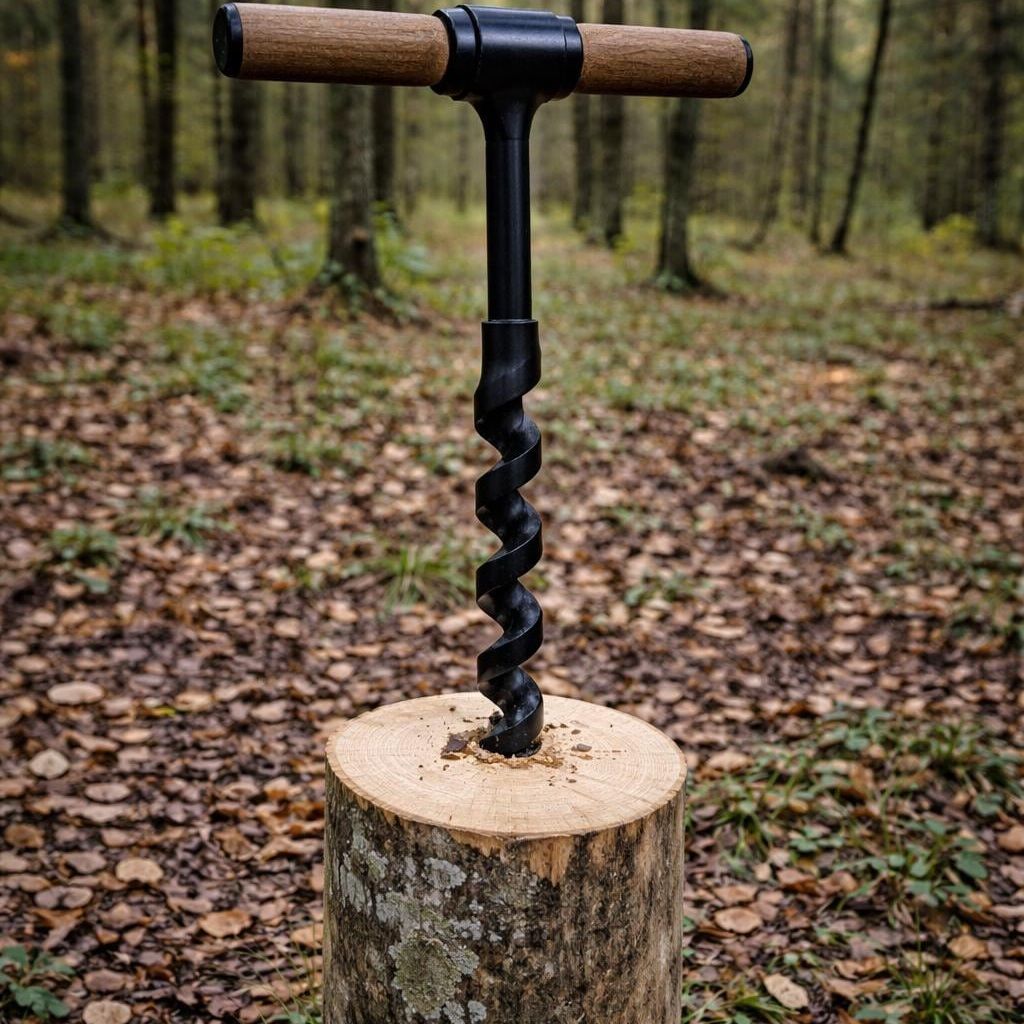 Handcrafted Bushcraft Survival Kit – Scotch Eye Auger & Bow Drill Fire Starter