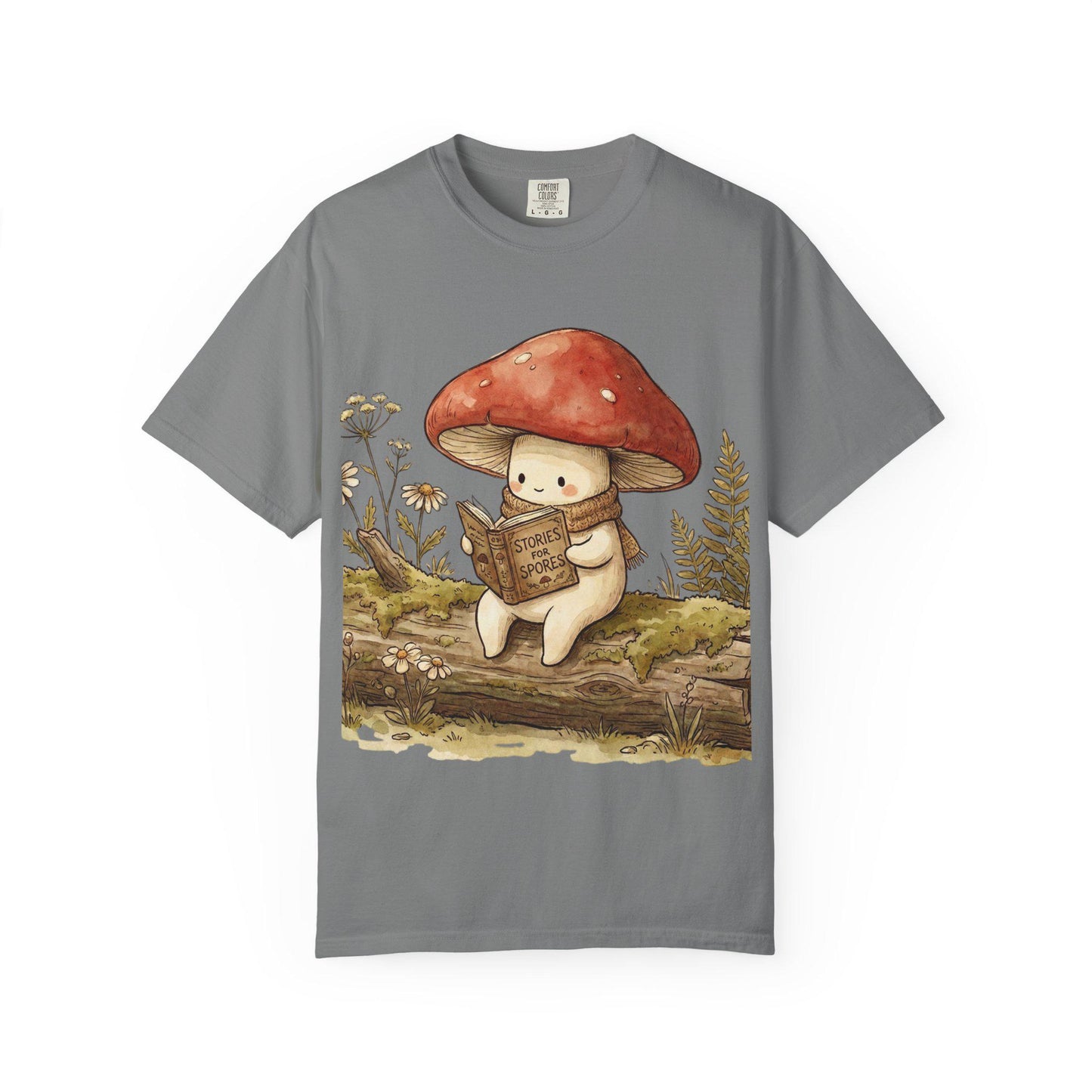 Pilz-T-Shirt Unisex | Pilzmotiv mit rotem Amanita-Print | Zauberpilze | Gärtnergeschenk | Kawaii-T-Shirt