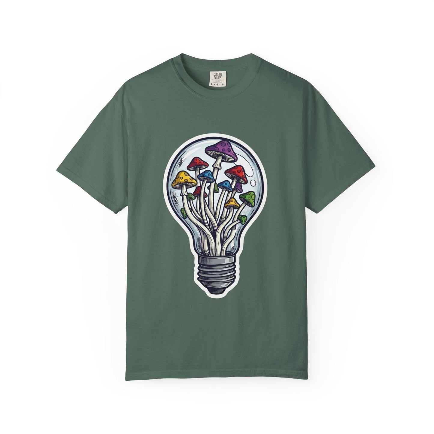 Unisex-Pilz-T-Shirt | Pilzkunst, Mykologie, Zauberpilz-Geschenk für Gärtner | Mystisches T-Shirt für Pilz-Ästhetik-Liebhaber, Garten-Shirt, Mykologie