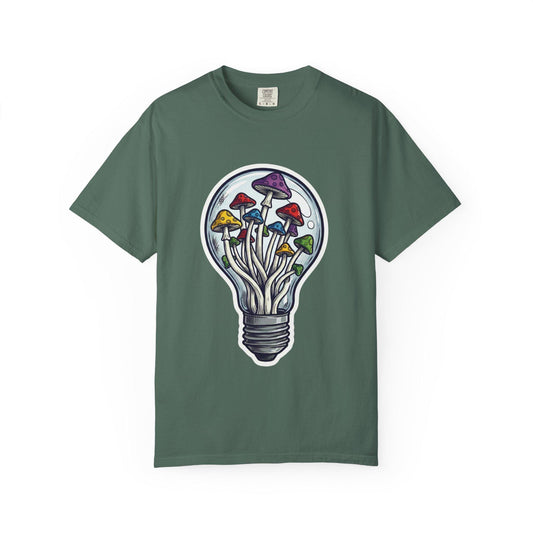 Unisex-Pilz-T-Shirt | Pilzkunst, Mykologie, Zauberpilz-Geschenk für Gärtner | Mystisches T-Shirt für Pilz-Ästhetik-Liebhaber, Garten-Shirt, Mykologie