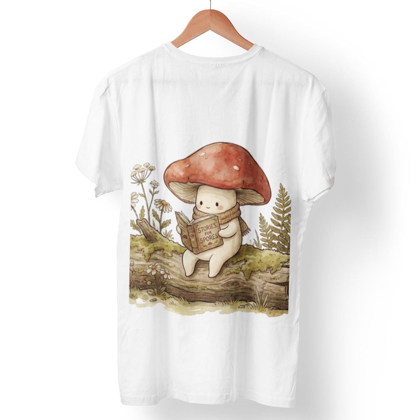 Pilz-T-Shirt Unisex | Pilzmotiv mit rotem Amanita-Print | Zauberpilze | Gärtnergeschenk | Kawaii-T-Shirt