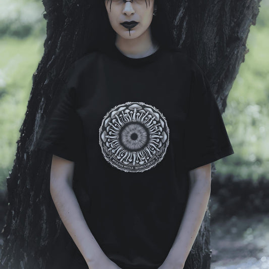 T-Shirt mit Augen-Grafik, Mystisches Pilz-T-Shirt, Zauberpilze, Wald-Vibe, Dunkles Hexen-T-Shirt, Pilze, Mykologie, Gärtner, Pilzgeschenk