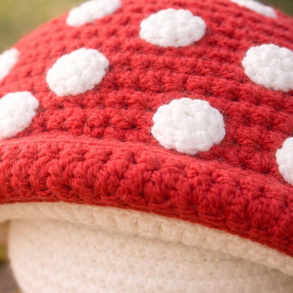 Mini-Mushy-Puppe Häkelanleitung, niedlicher Pilz, Amigurumi (PDF), anfängerfreundliches Plüschtier, Kawaii-Tierchenmuster