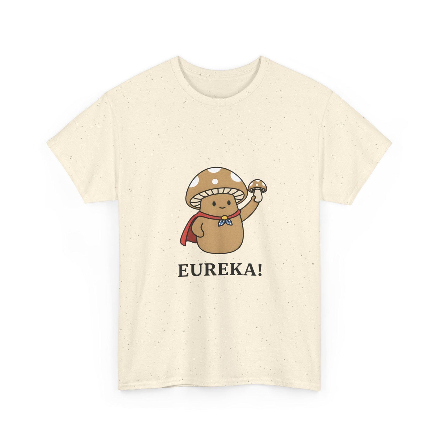 Eureka Mushroom T-Shirt – Niedliches, nerdiges Grafik-T-Shirt – Verspieltes Pilz-Shirt – Gemütliches, humorvolles Natur-Top – Unisex-Baumwoll-T-Shirt – Zauberpilz-T-Shirt